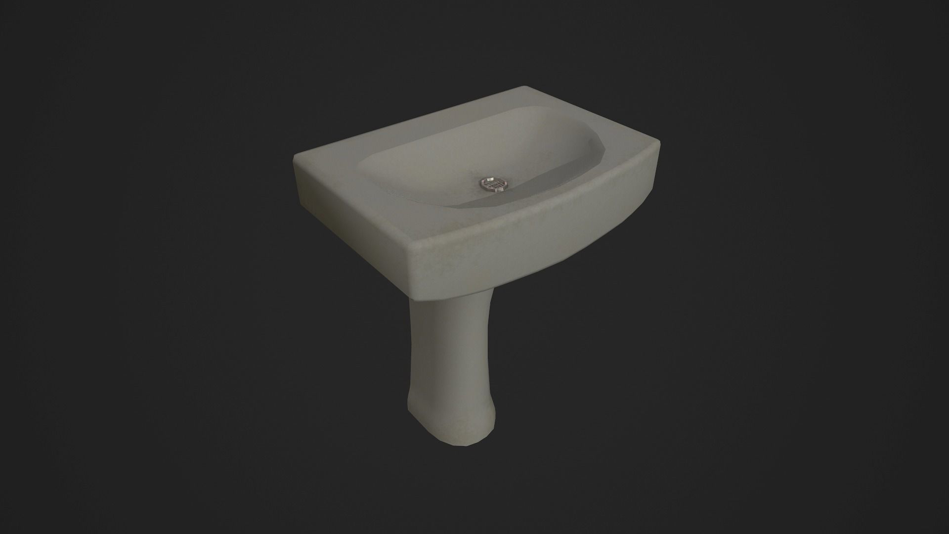 Bathroom first aid cabinet Low-poly 3D model_10