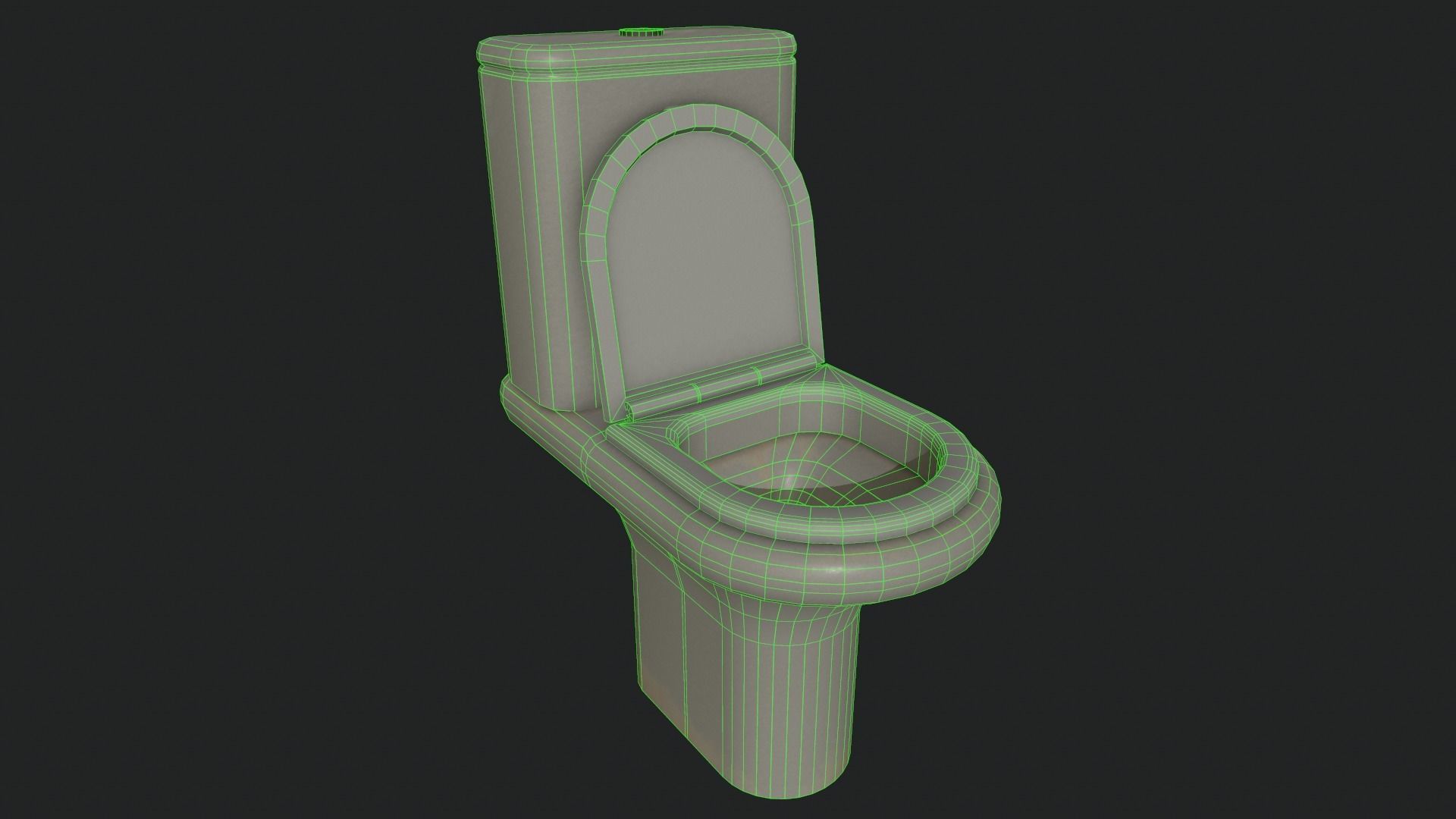 Bathroom first aid cabinet Low-poly 3D model_2