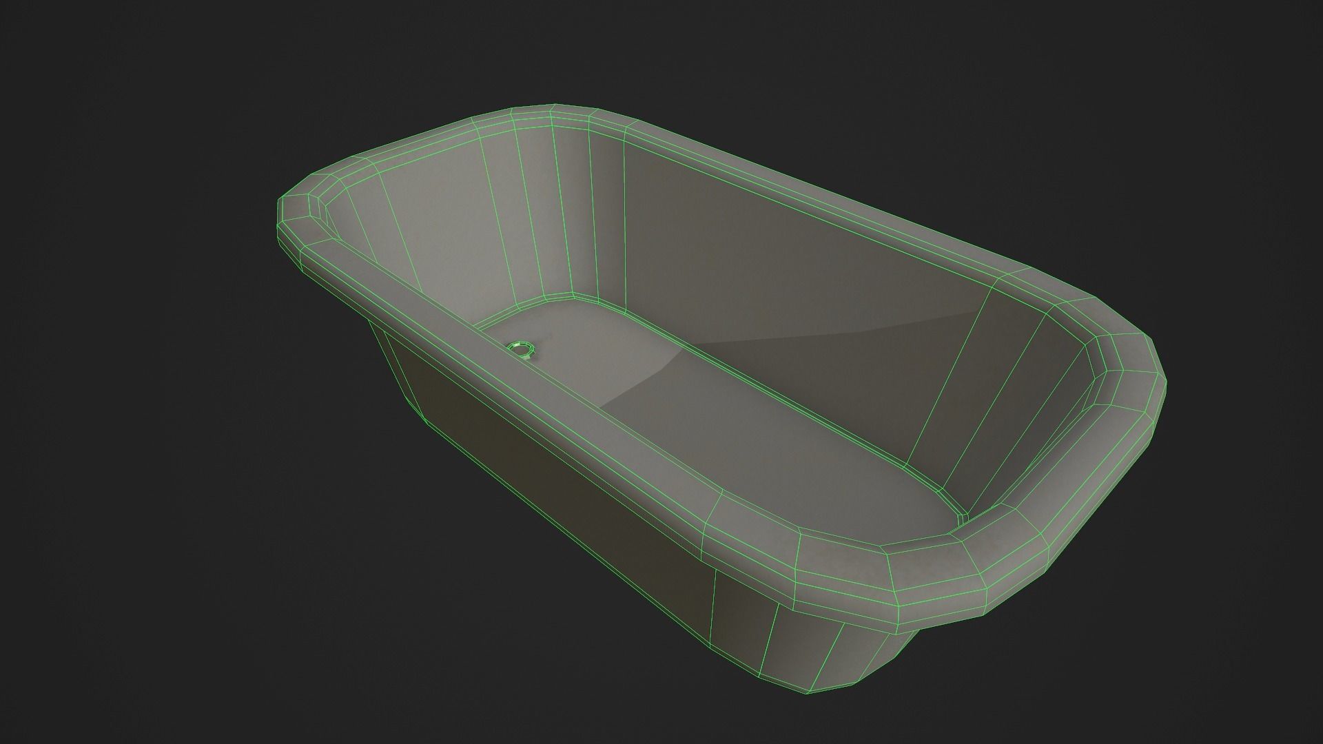 Bathroom first aid cabinet Low-poly 3D model_6