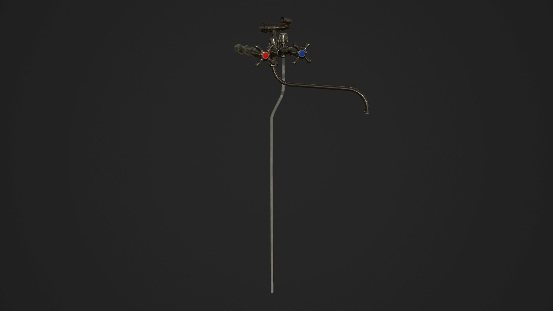 Bathroom first aid cabinet Low-poly 3D model_9