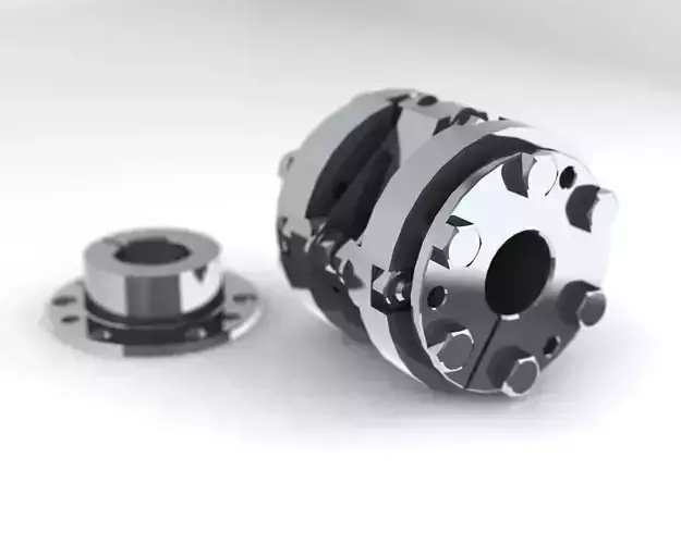Elastic coupling 2 3D model