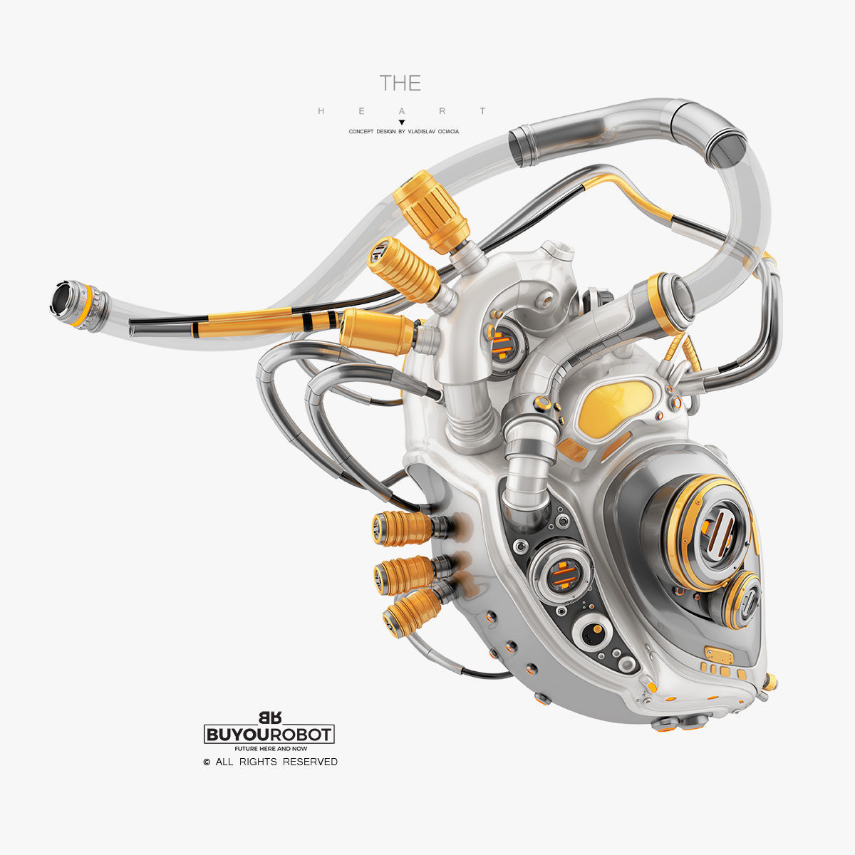 3D model Robotic heart III 3D model_2