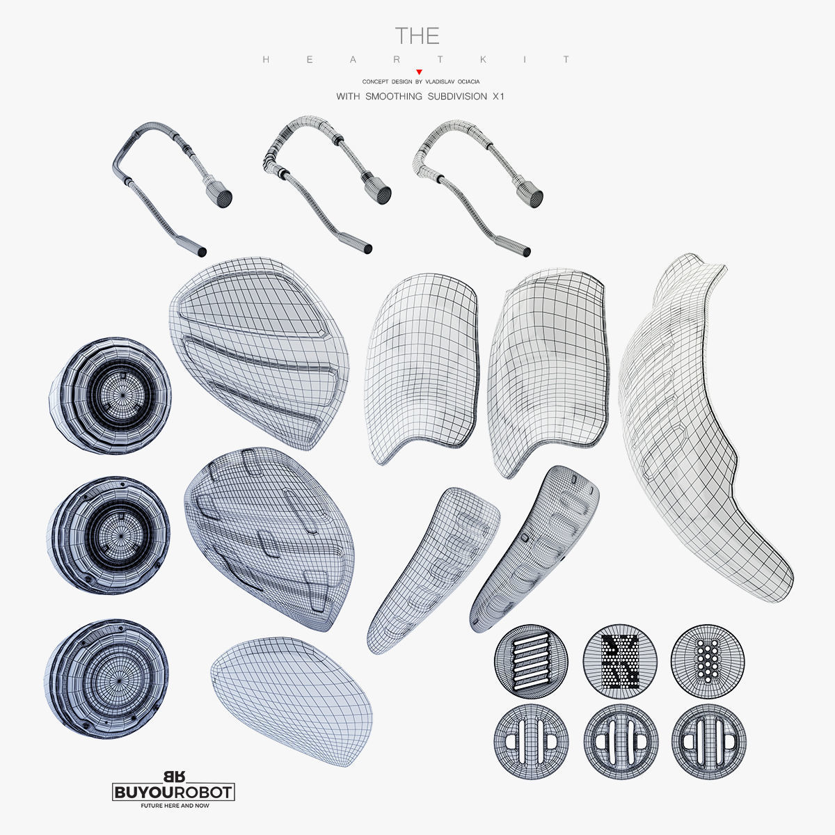 3D model Robotic heart III 3D model_8