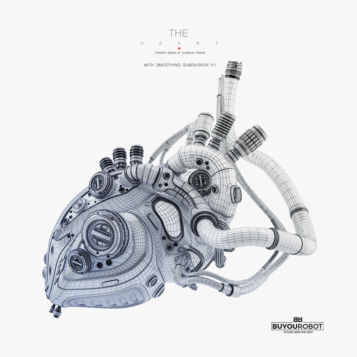 3D model Robotic heart III 3D model_6