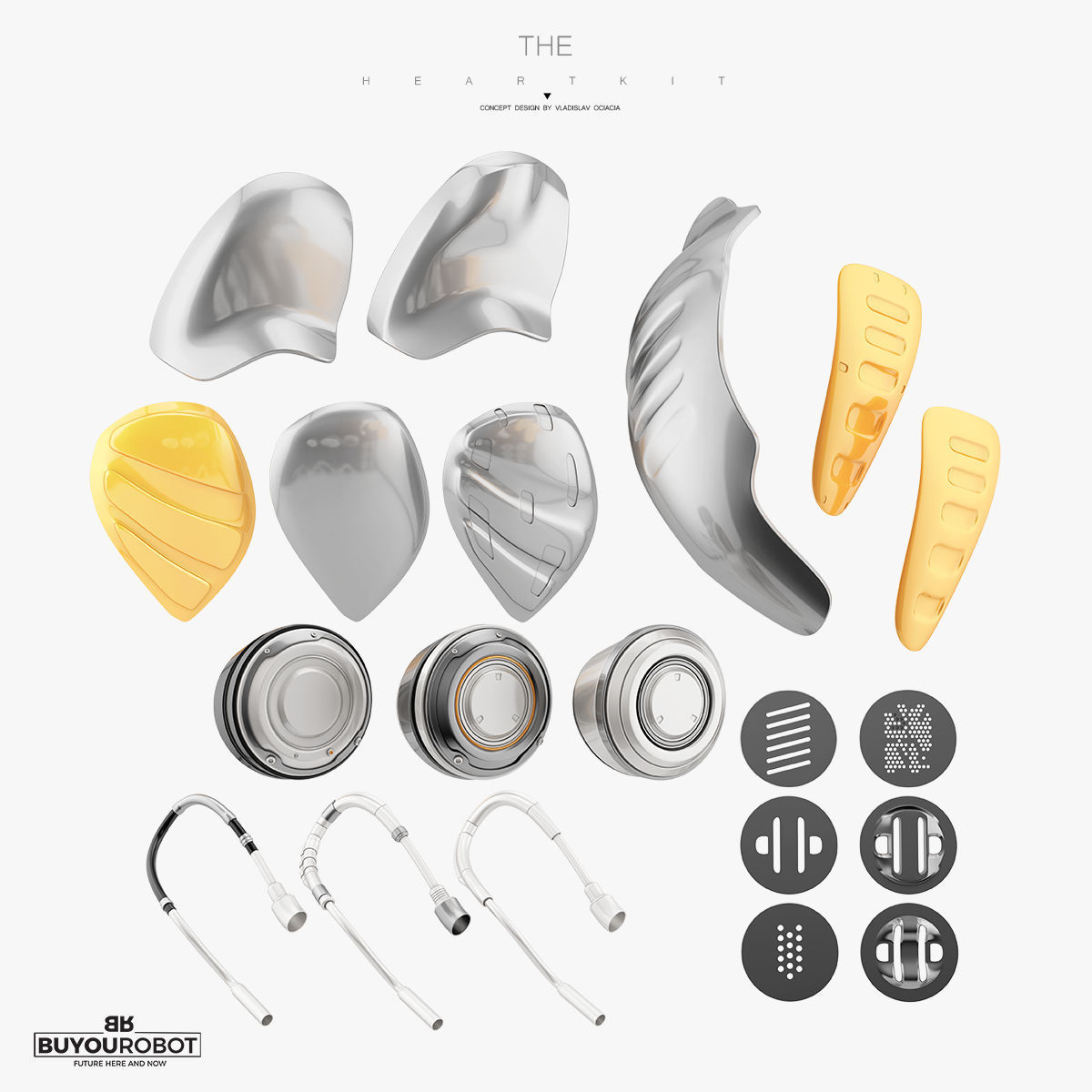 3D model Robotic heart III 3D model_4