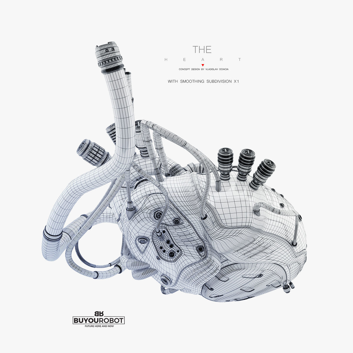3D model Robotic heart III 3D model_7
