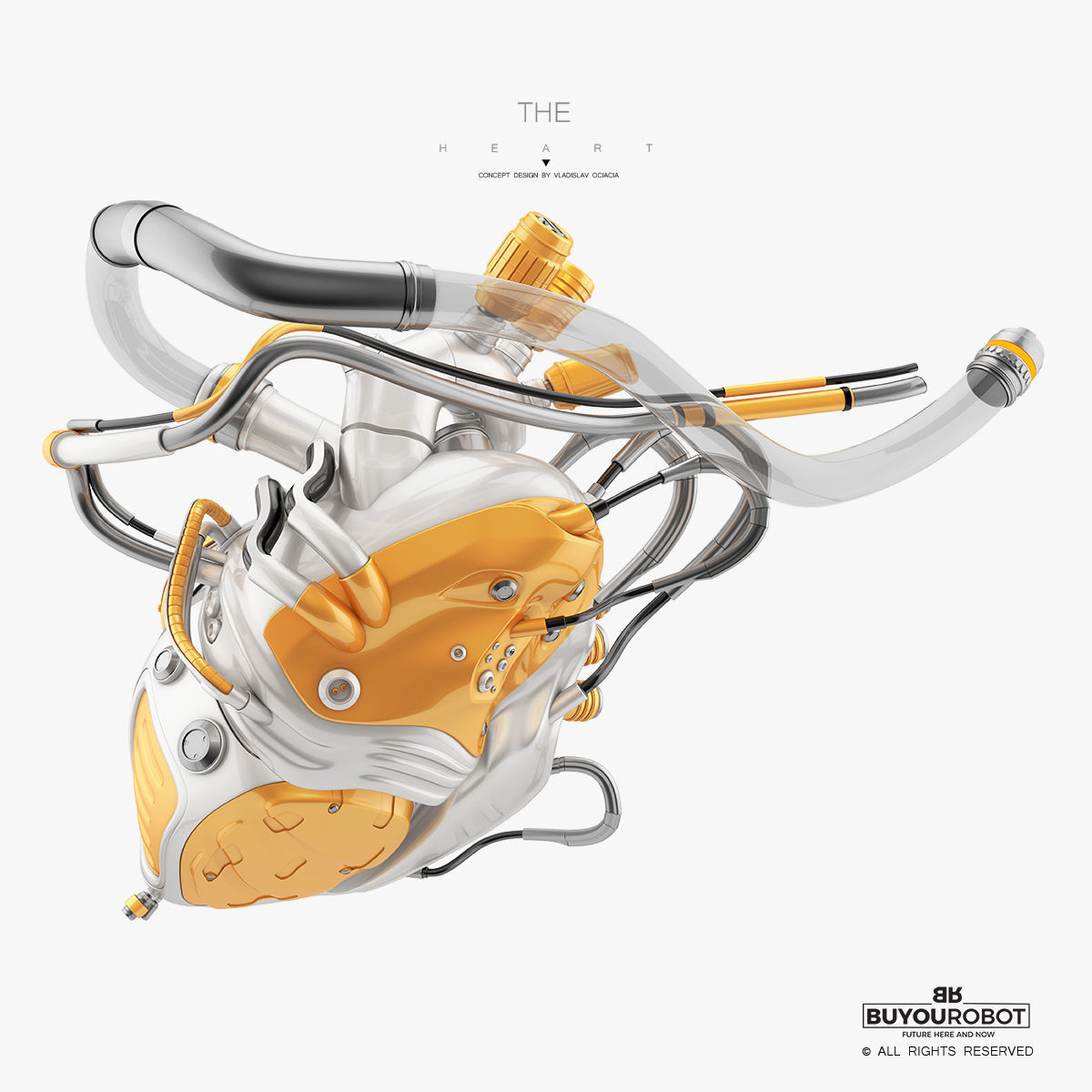 3D model Robotic heart III 3D model_3