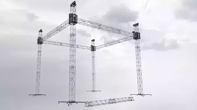 Low Poly Modular Truss