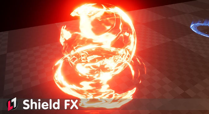 Shield FX - Unreal Engine 4 Low-poly 3D model