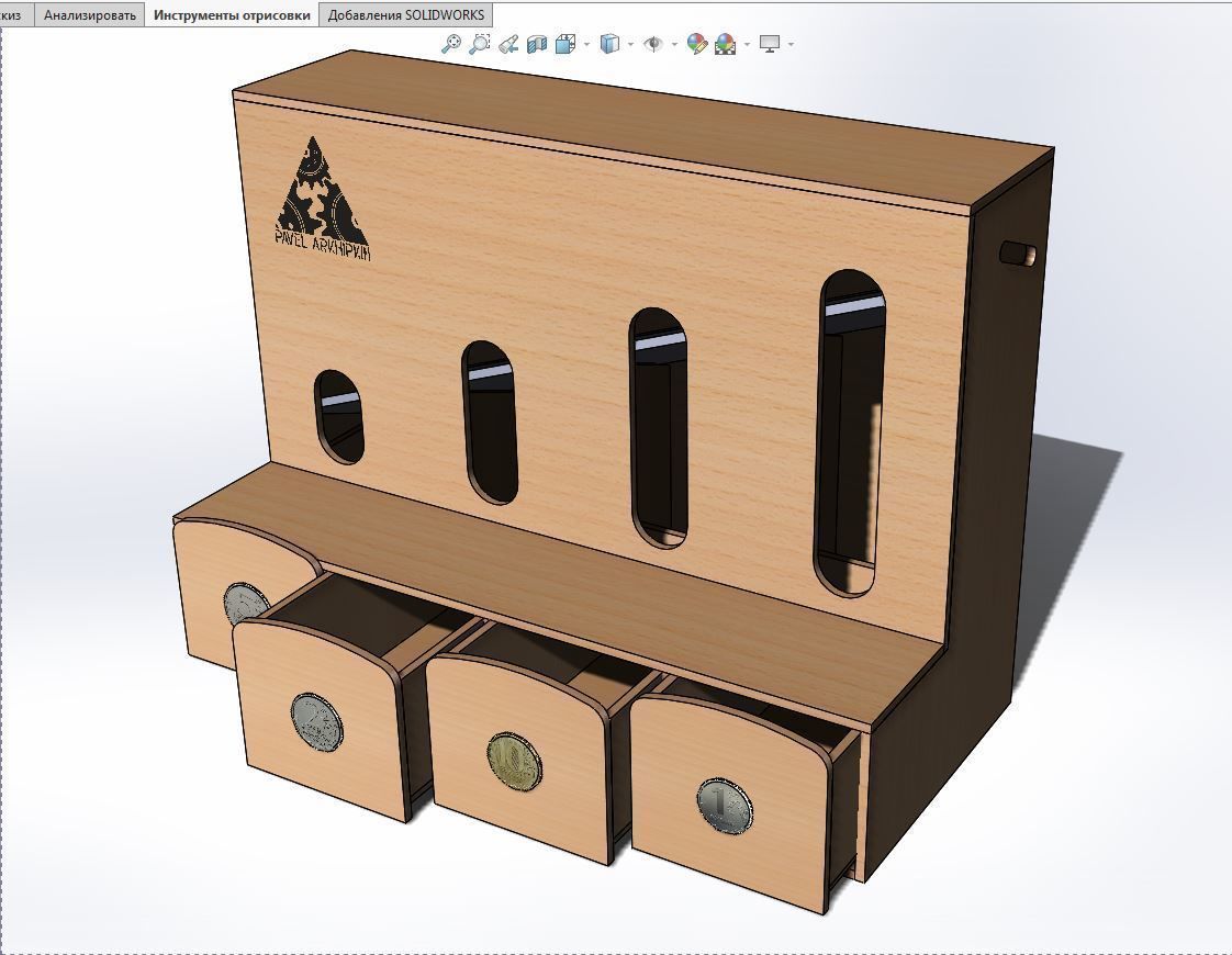 piggy bank coin sorter 3D model CGTrader