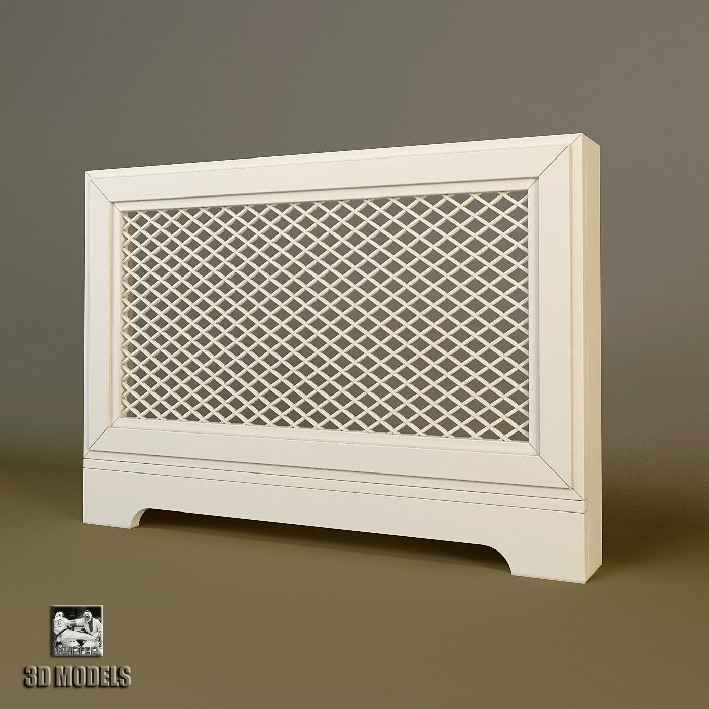 Radiator Screen 3D model CGTrader