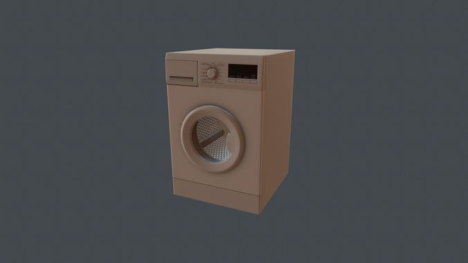 Game Ready Washing Machine Low-poly 3D model