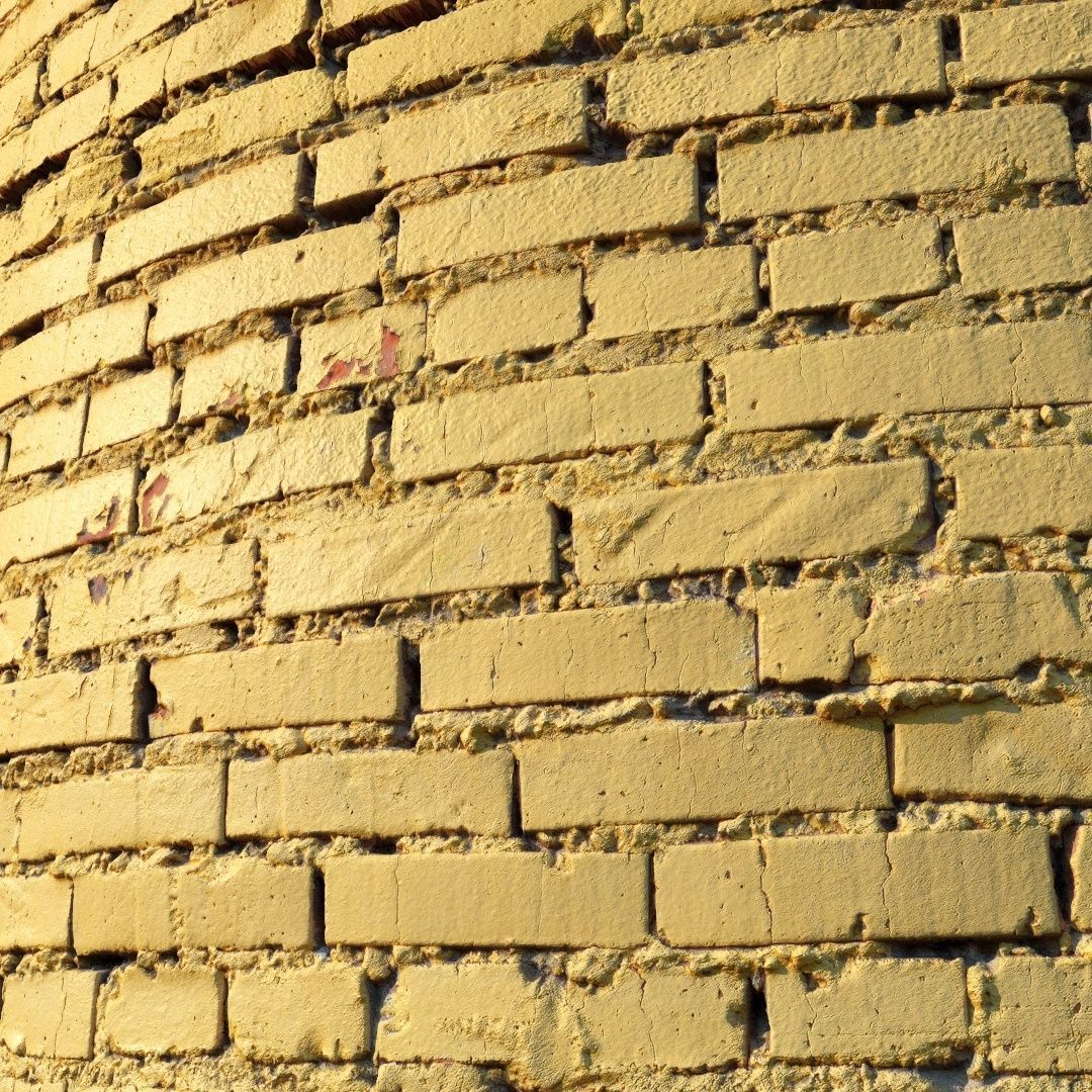 Painted brick wall 01 Low-poly 3D model_1
