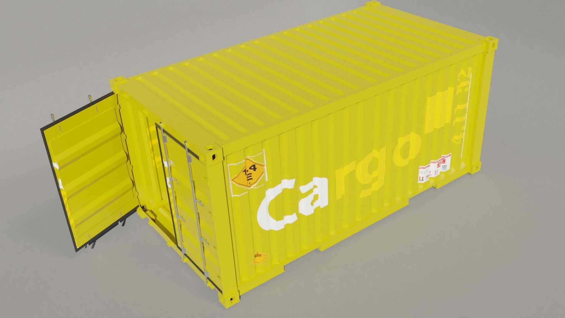 shipping container 3D model_3