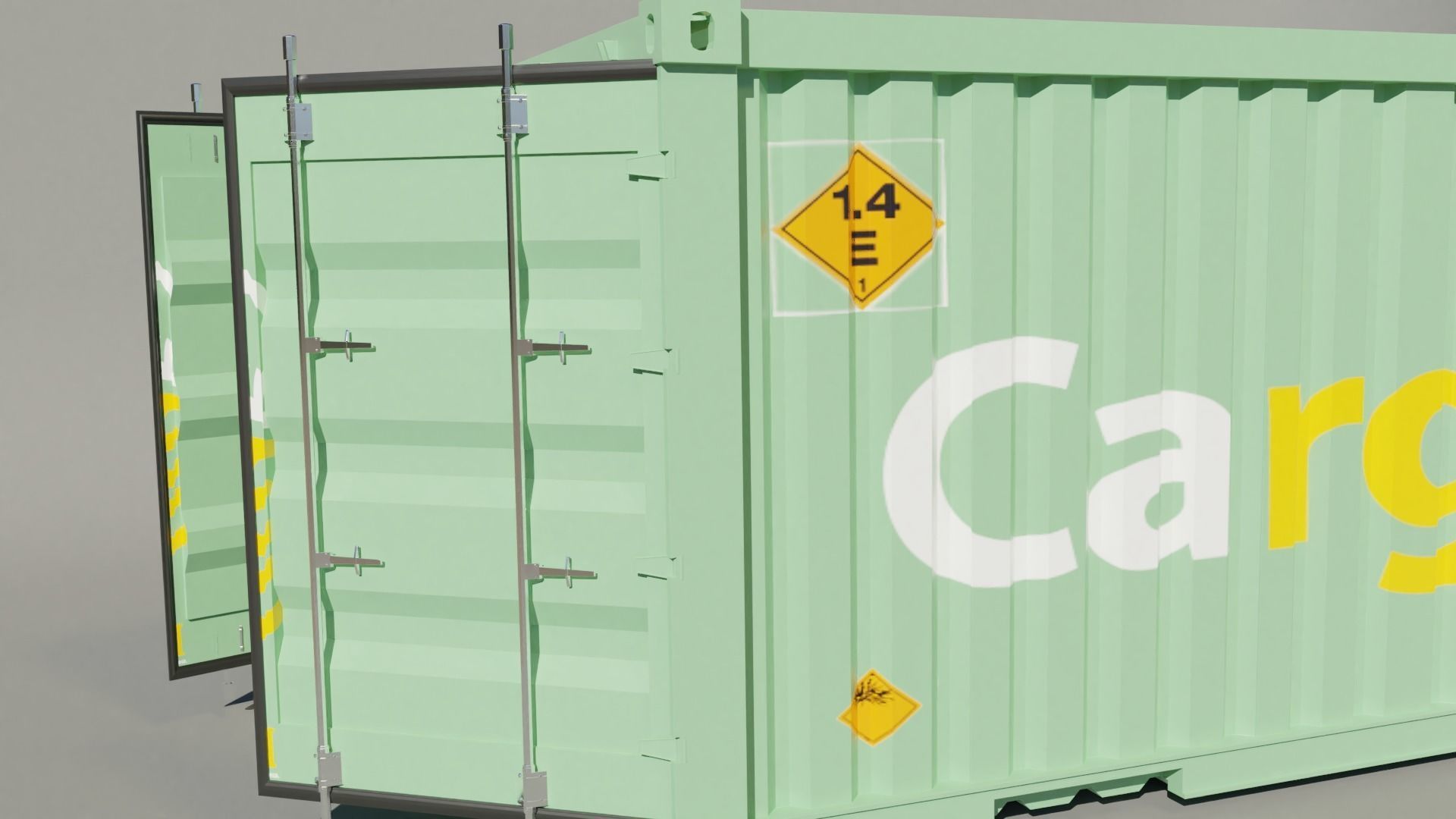 shipping container 3D model_2