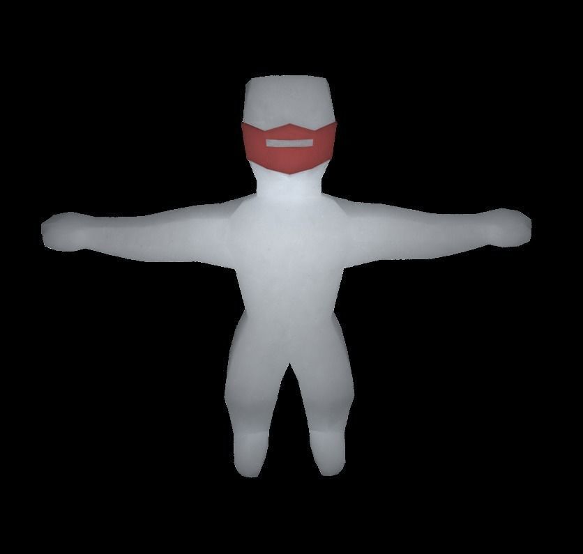 create your origami character RIGGED Low-poly 3D model_26