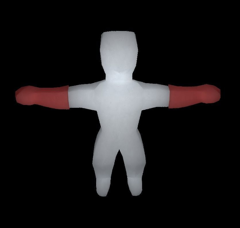 create your origami character RIGGED Low-poly 3D model_34