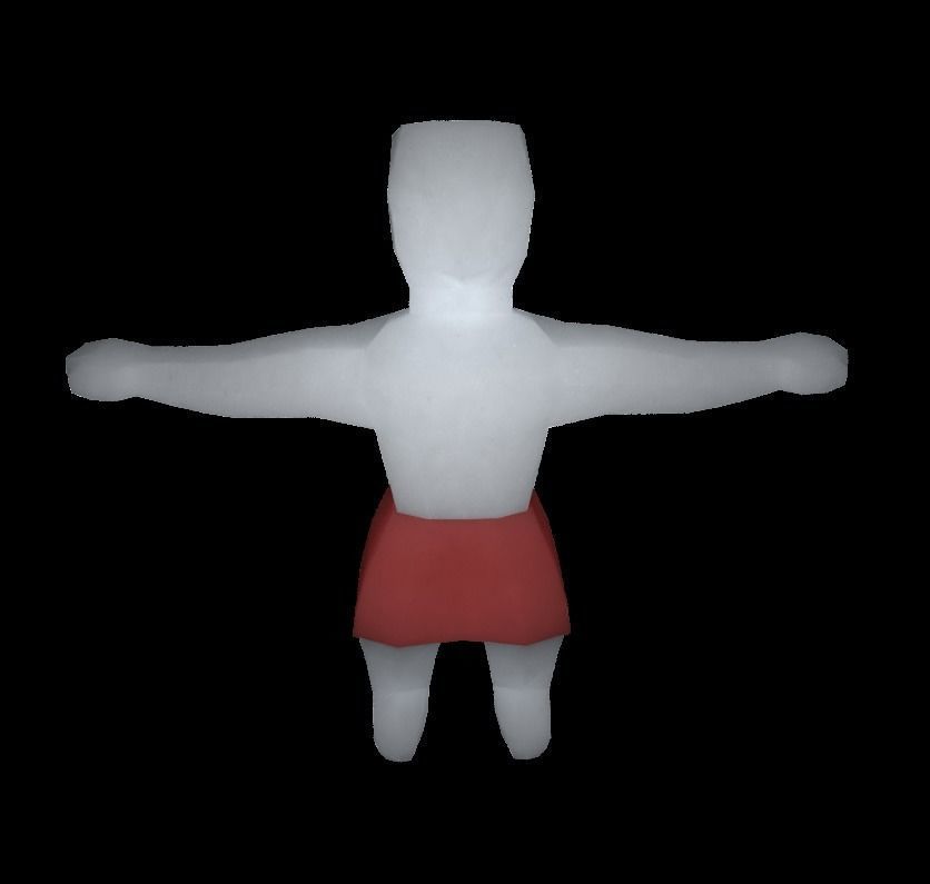 create your origami character RIGGED Low-poly 3D model_41