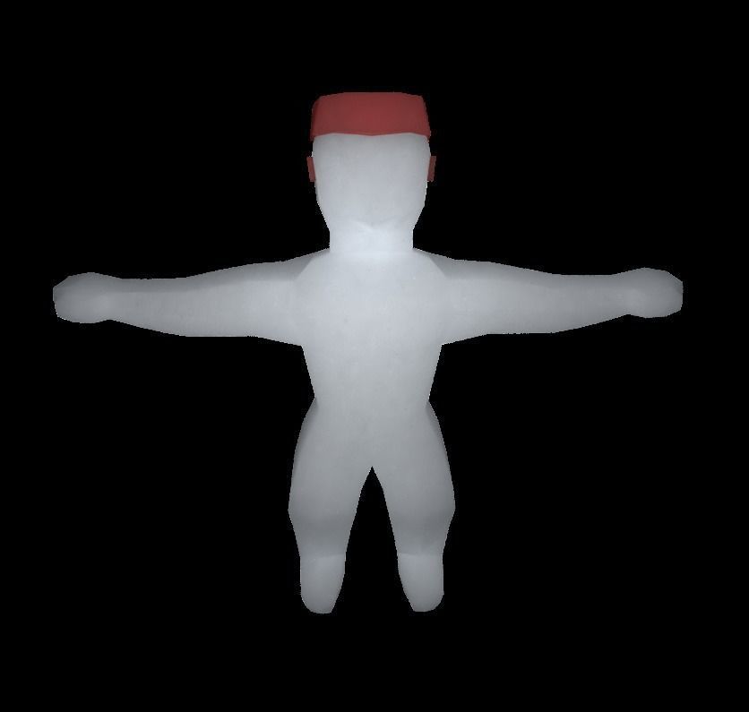 create your origami character RIGGED Low-poly 3D model_17