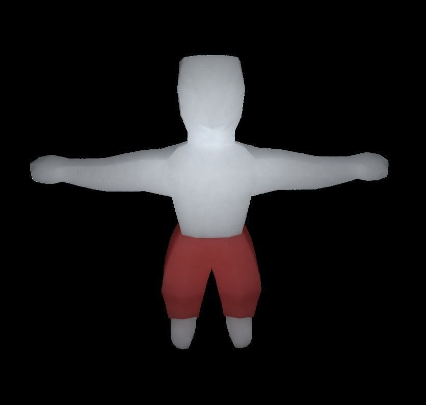 create your origami character RIGGED Low-poly 3D model_33