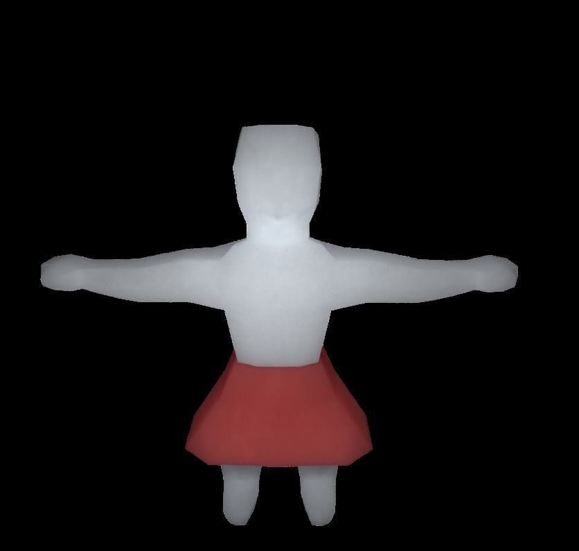 create your origami character RIGGED Low-poly 3D model_43