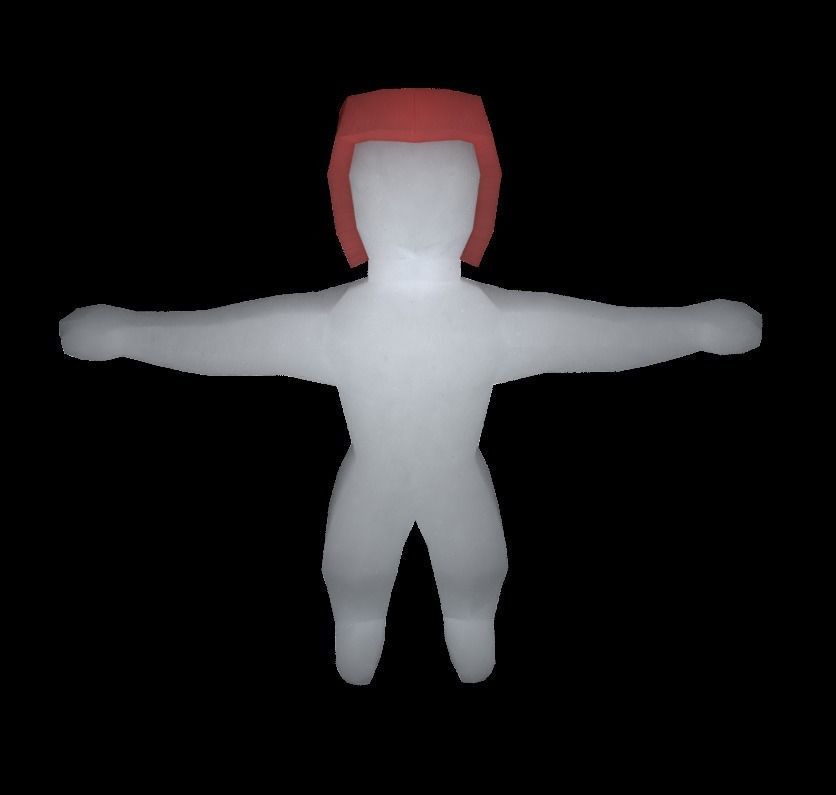 create your origami character RIGGED Low-poly 3D model_28