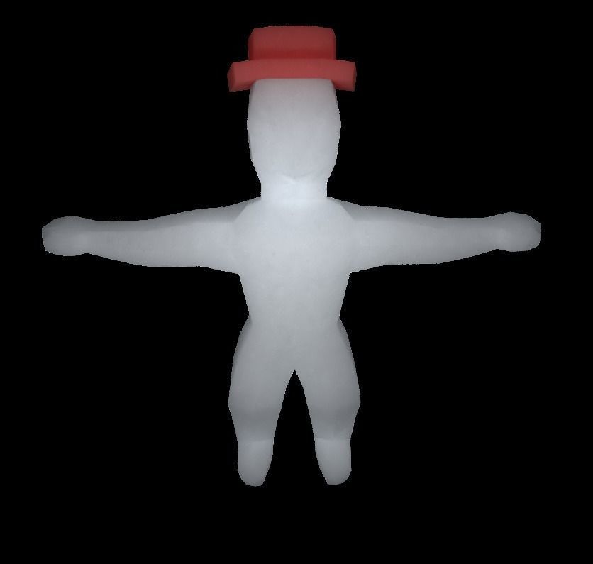 create your origami character RIGGED Low-poly 3D model_29