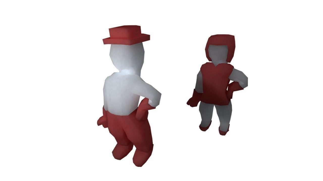 create your origami character RIGGED Low-poly 3D model_3