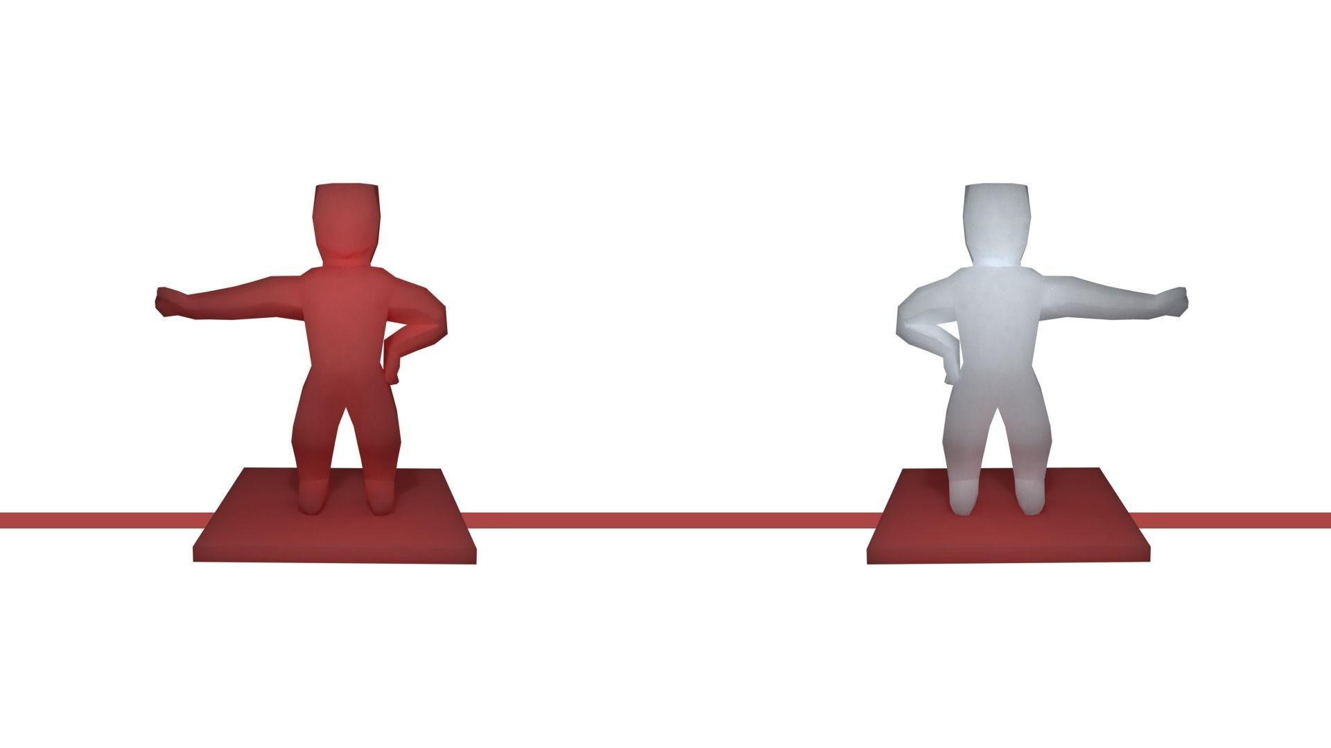 create your origami character RIGGED Low-poly 3D model_13