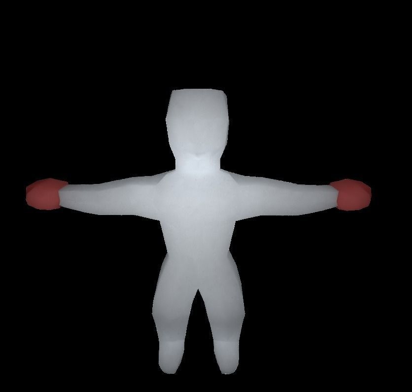 create your origami character RIGGED Low-poly 3D model_44