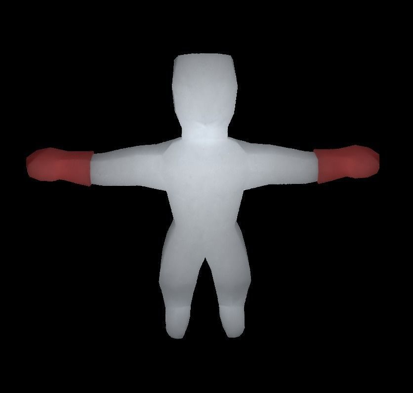 create your origami character RIGGED Low-poly 3D model_36