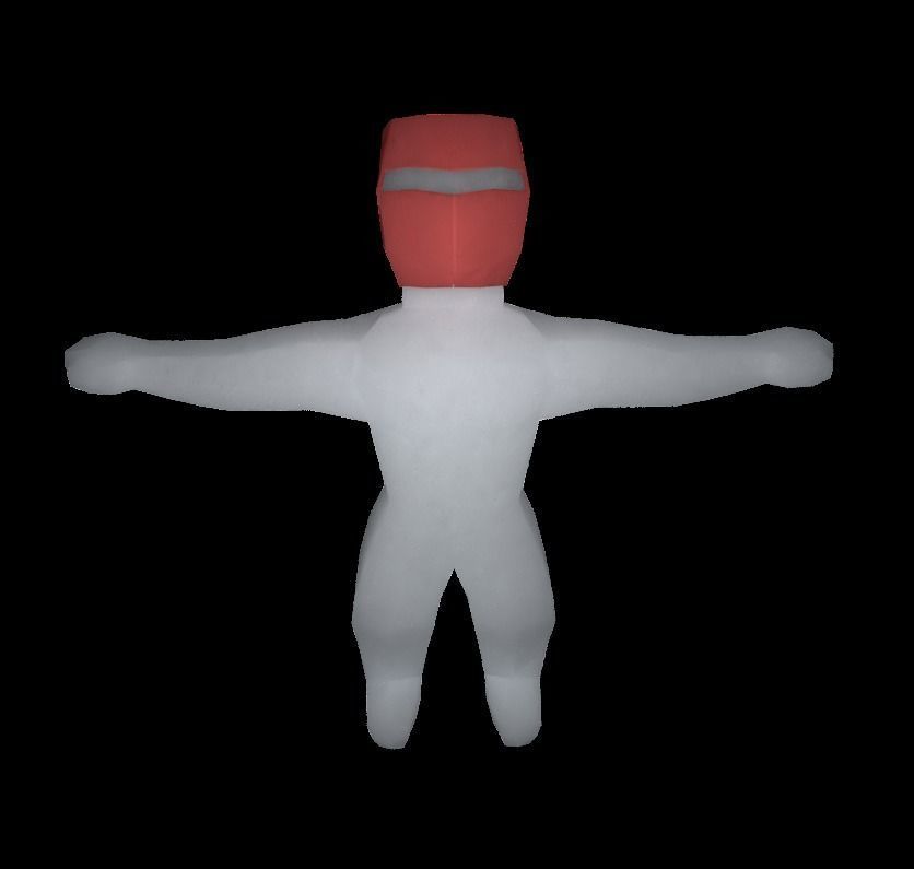 create your origami character RIGGED Low-poly 3D model_35