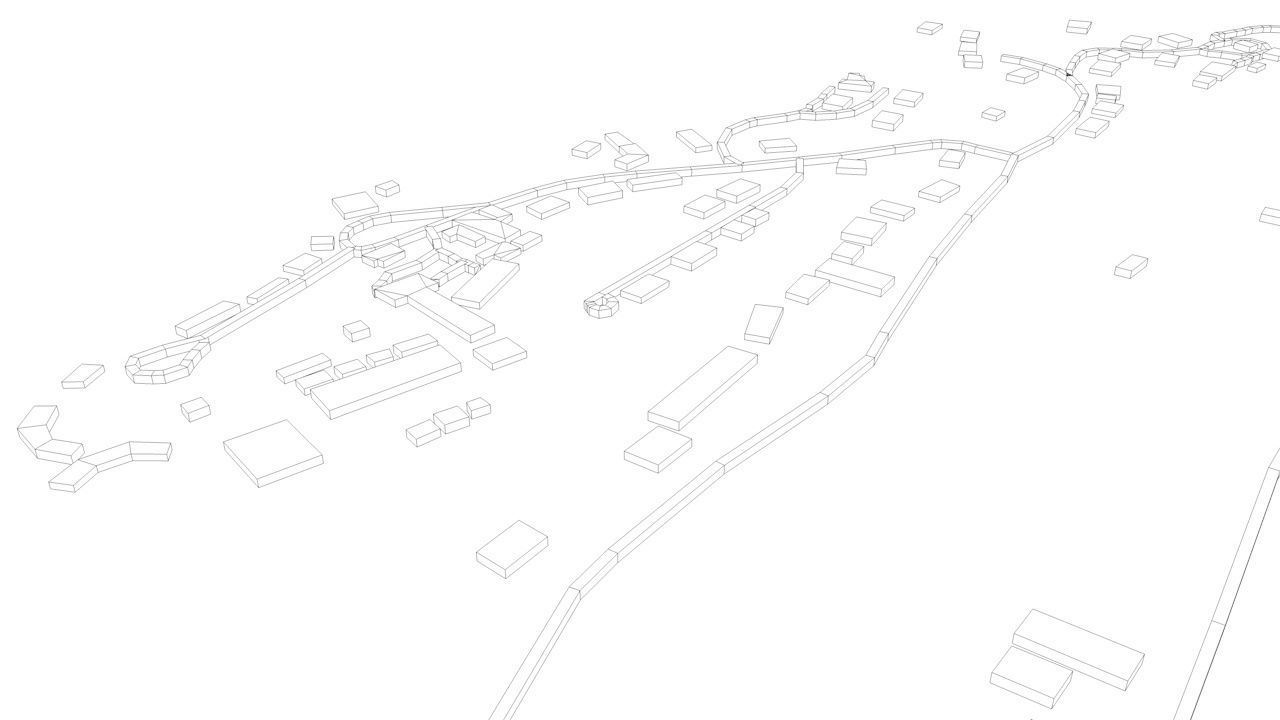 Nauru Road Network and Buildings 3D model_12