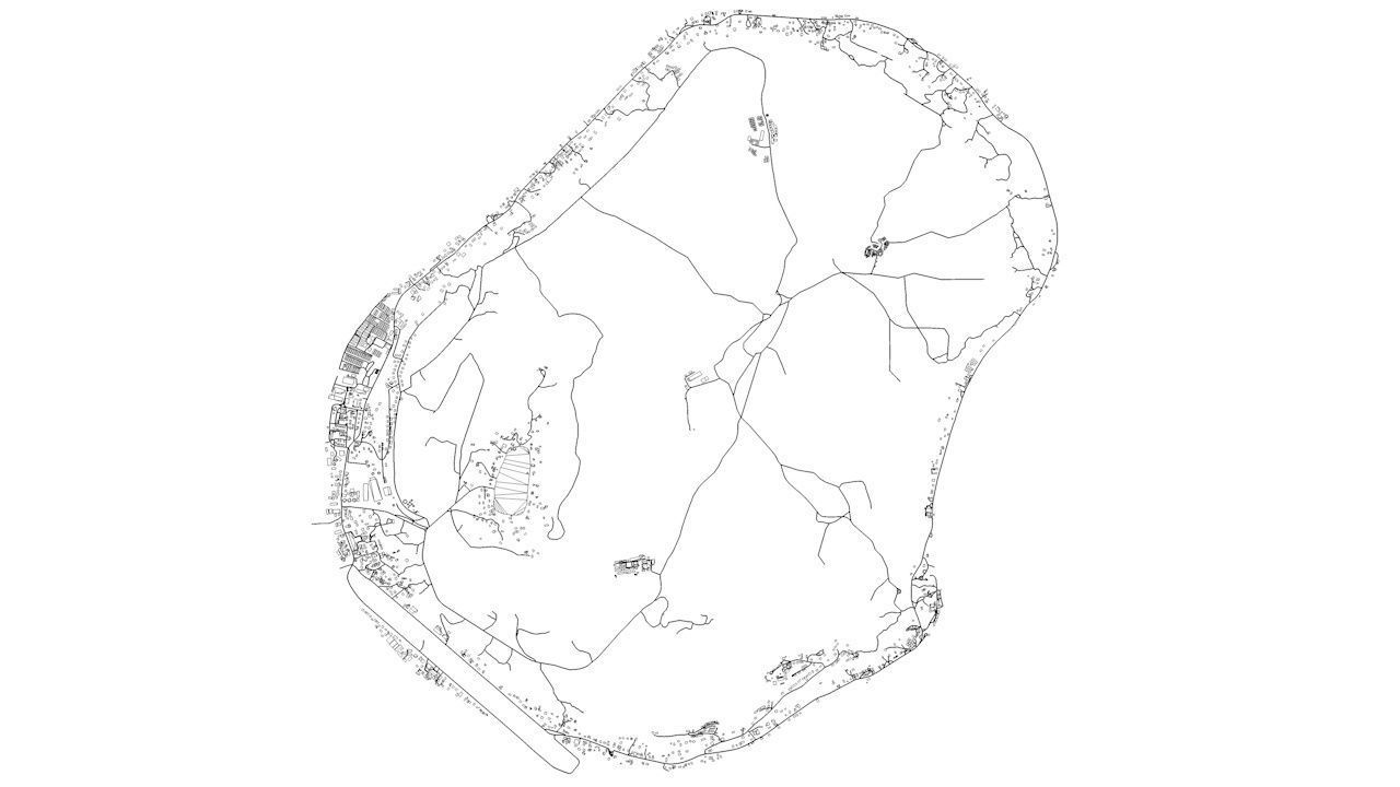 Nauru Road Network and Buildings 3D model_9