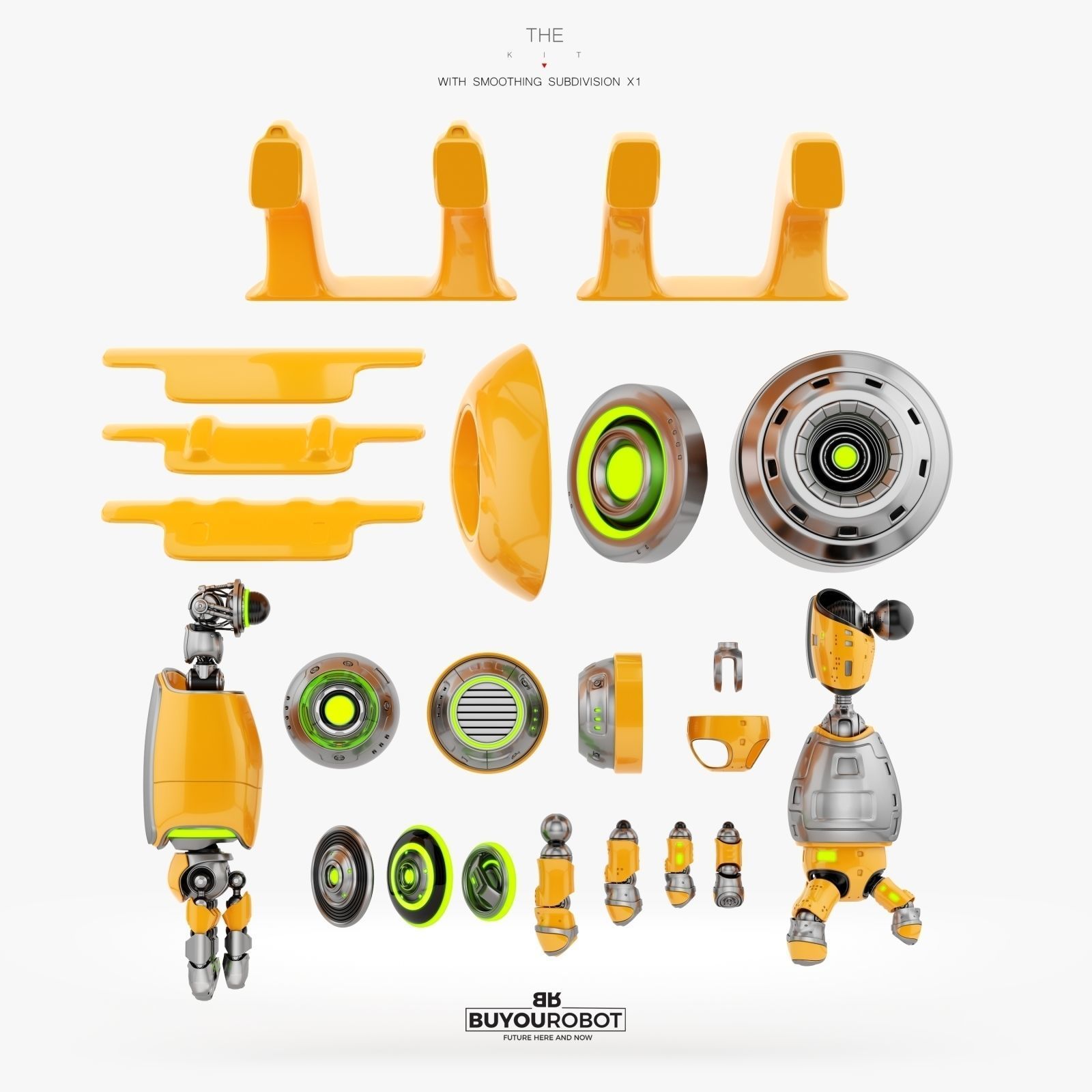 Funny Aerial CUTAN drone 3D model_3