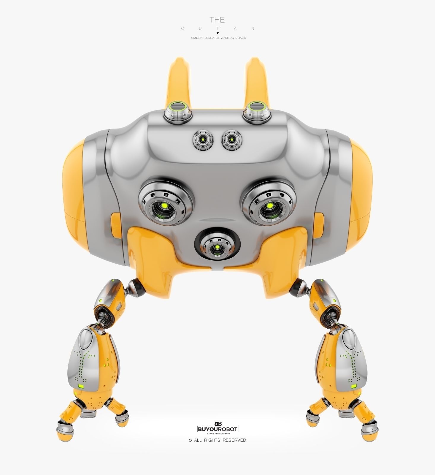 Funny Aerial CUTAN drone 3D model_2