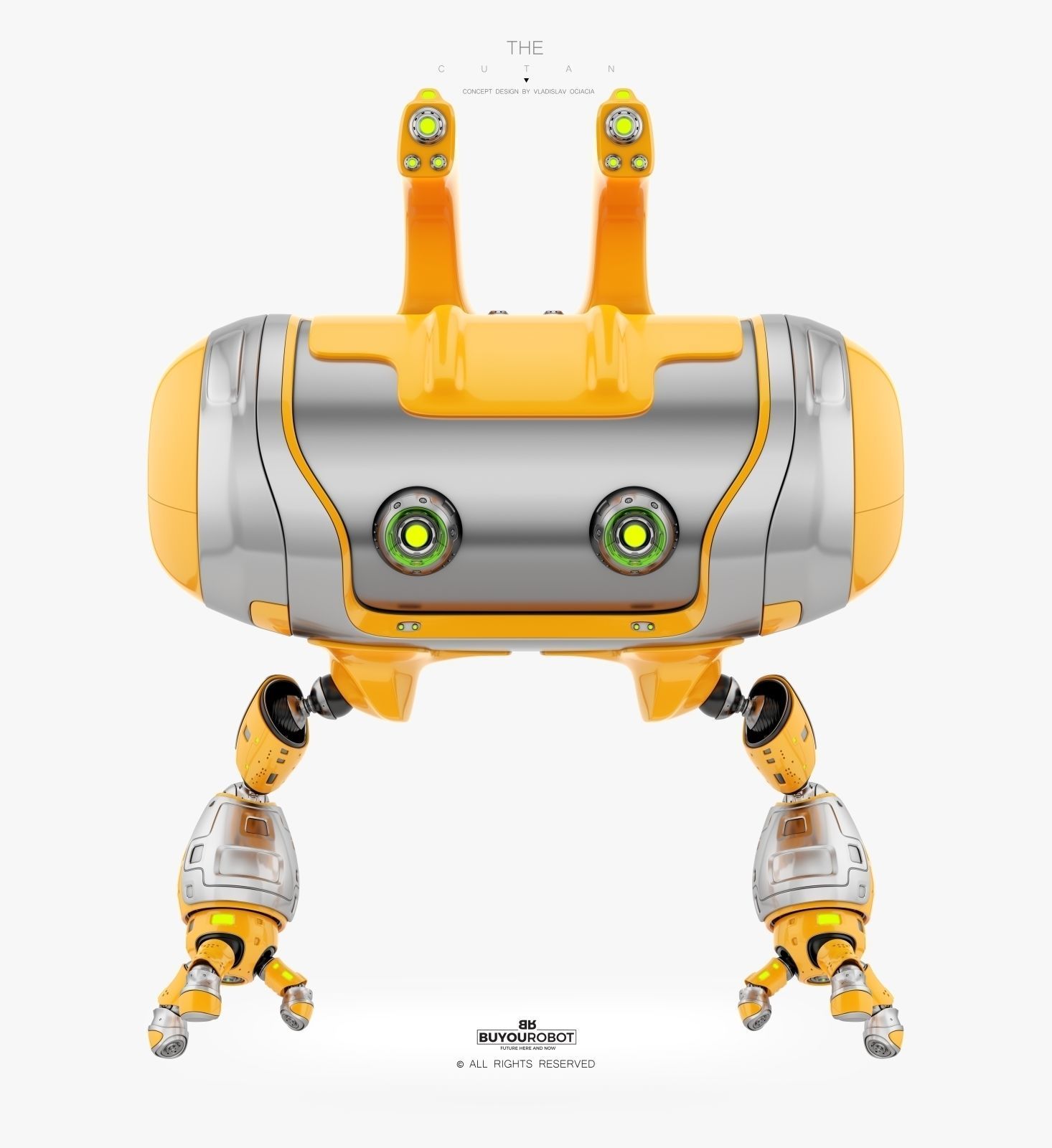 Funny Aerial CUTAN drone 3D model_1