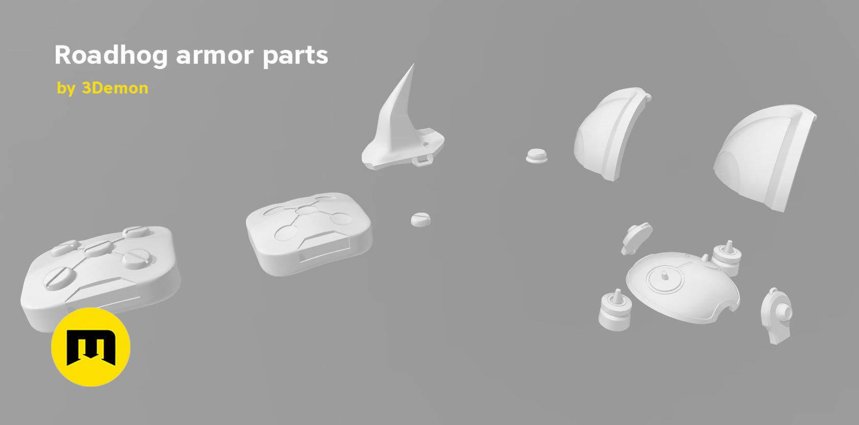 Roadhog more armor pieces 3D print model_3