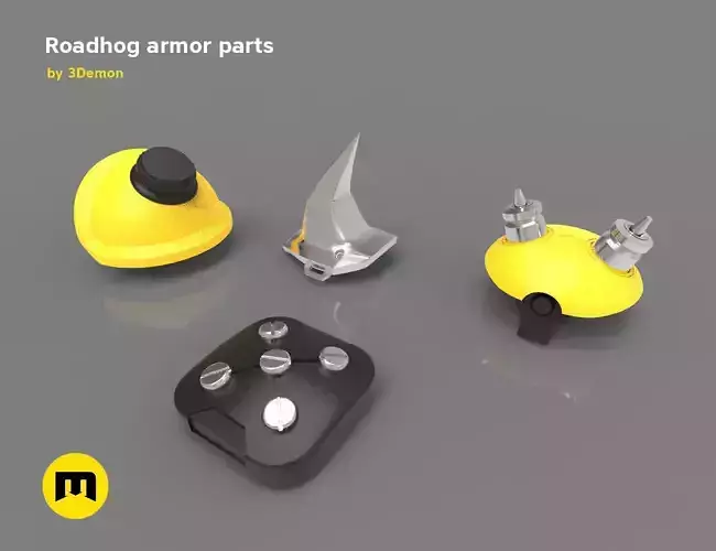 Roadhog more armor pieces 3D print model