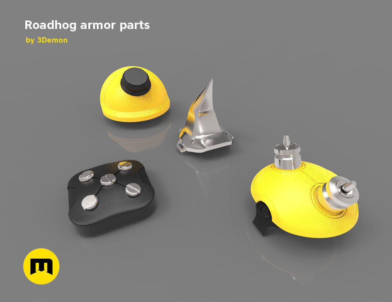 Roadhog more armor pieces 3D print model_1