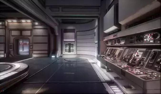 Sci Fi Interior Asset Pack  1a 3D model