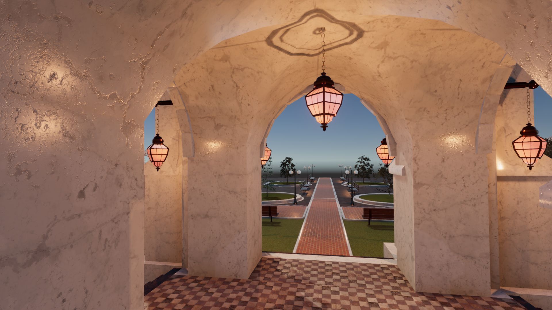 Cathedral Update  Low-poly 3D model_5