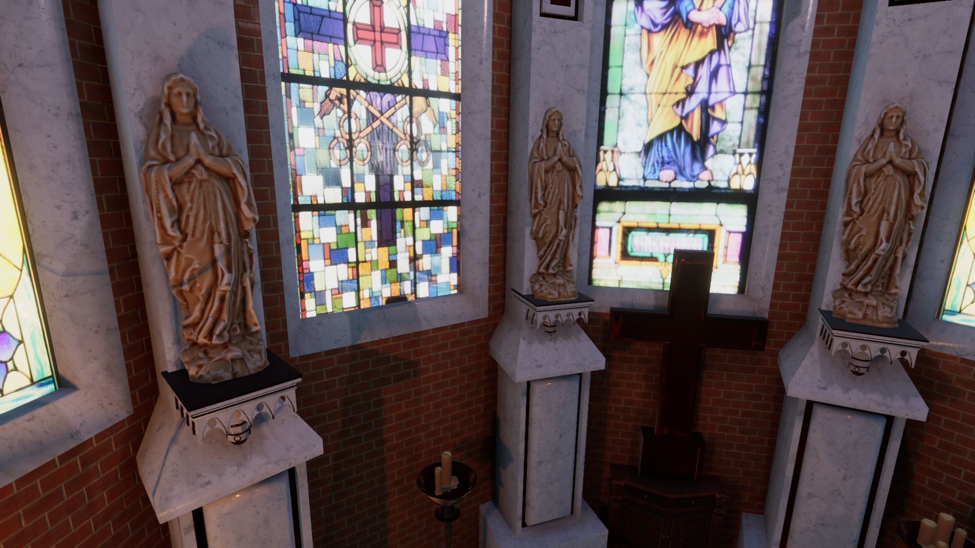 Cathedral Update  Low-poly 3D model_16