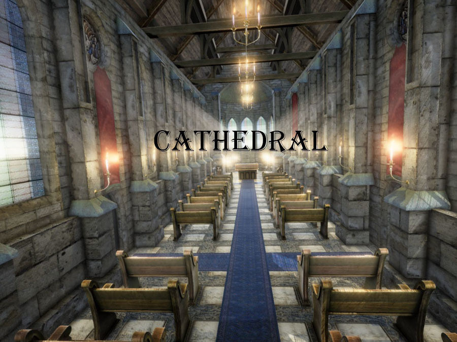 Cathedral Update  Low-poly 3D model_20