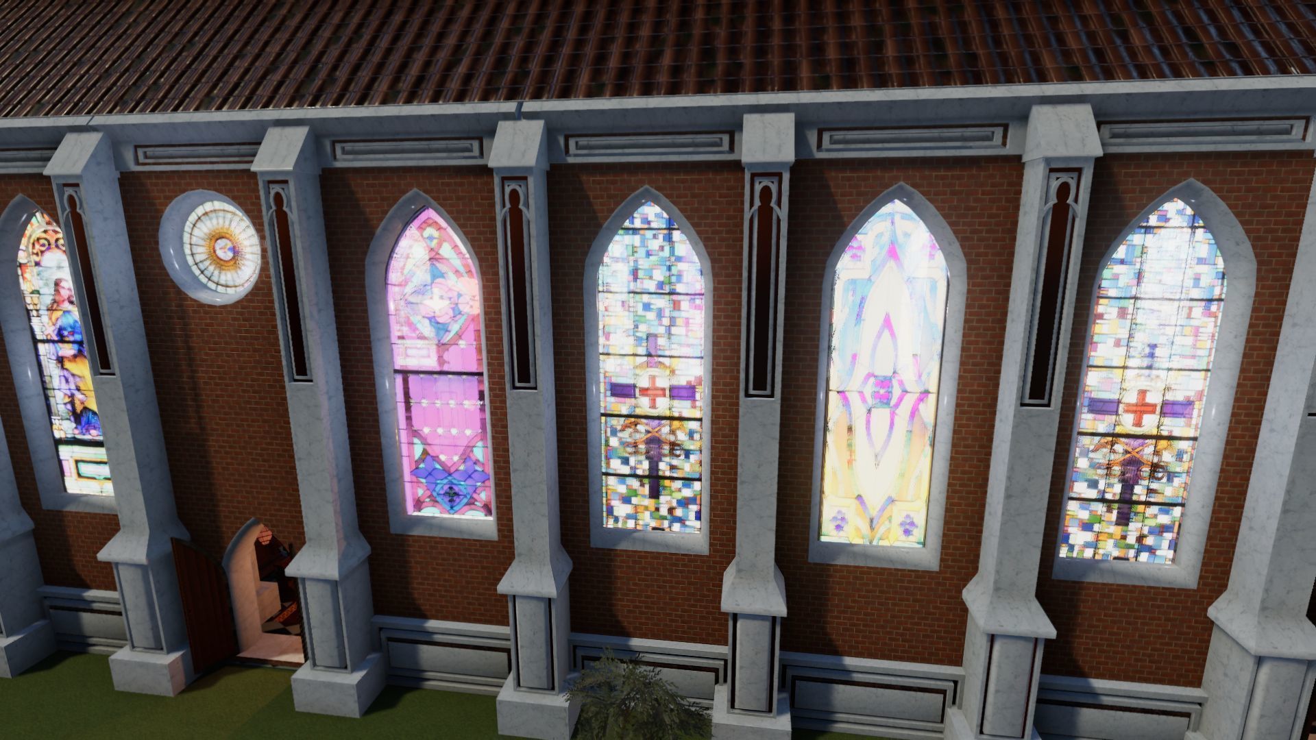 Cathedral Update  Low-poly 3D model_10