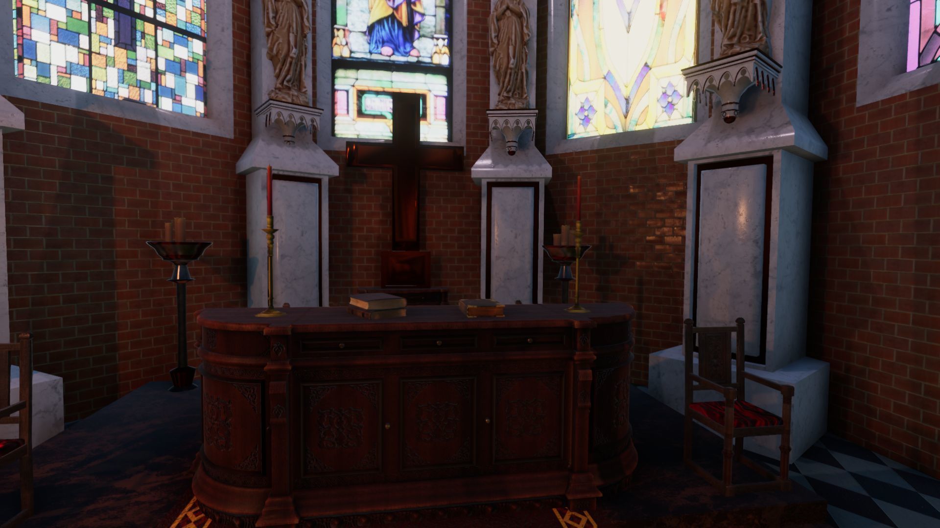 Cathedral Update  Low-poly 3D model_15