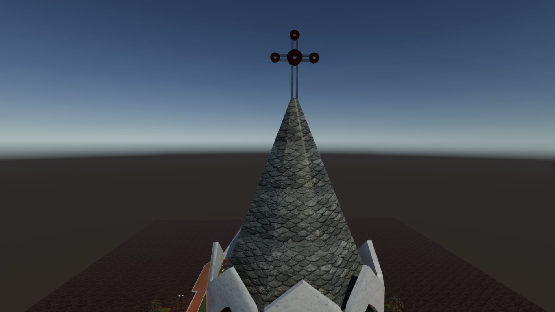 Cathedral Update  Low-poly 3D model_7