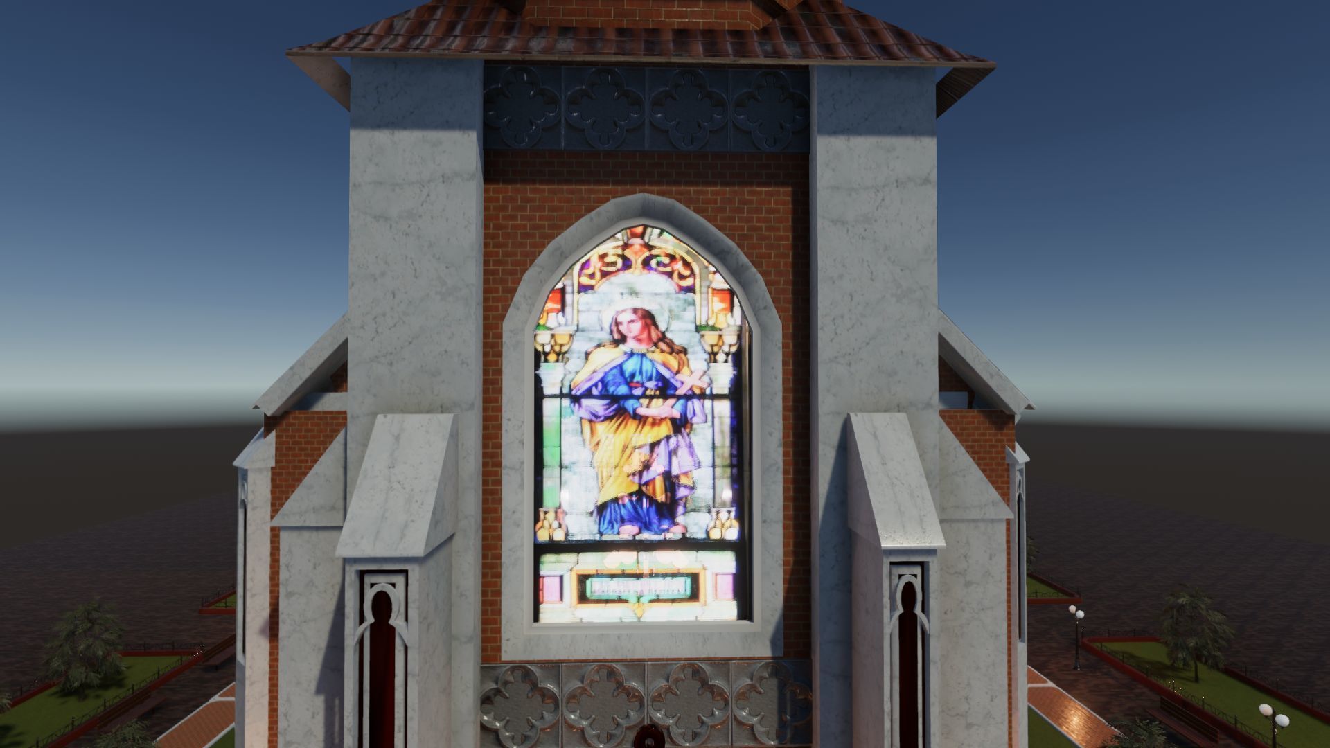 Cathedral Update  Low-poly 3D model_6