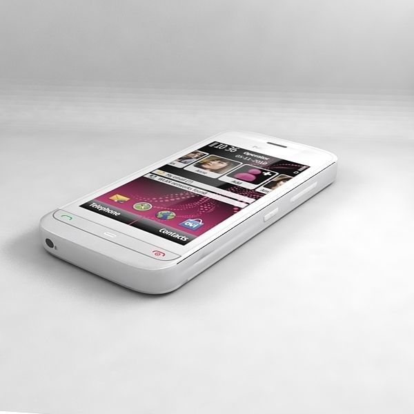 Nokia C5-06 White 3D model_2