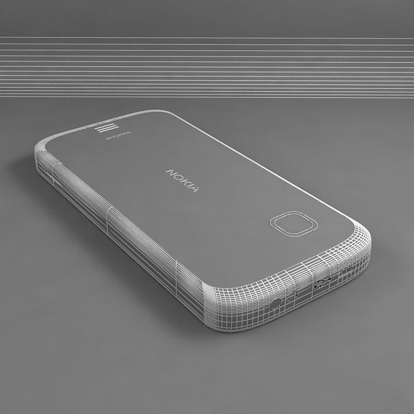 Nokia C5-06 White 3D model_6